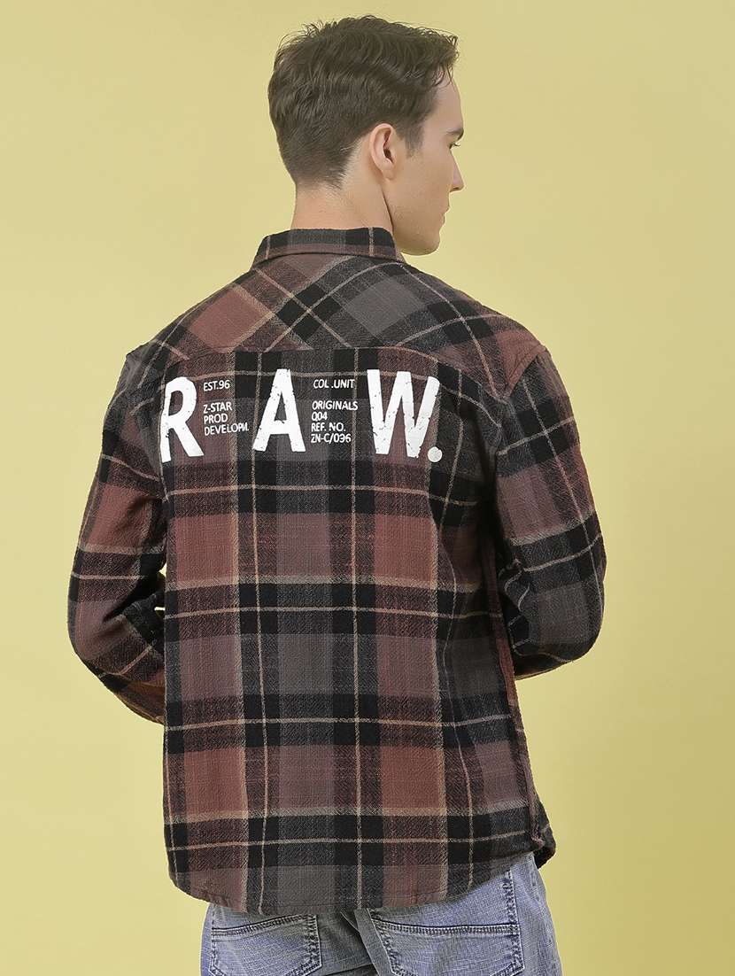 men checkered long sleeve regular fit casual shirt - 21994804 -  Standard Image - 3