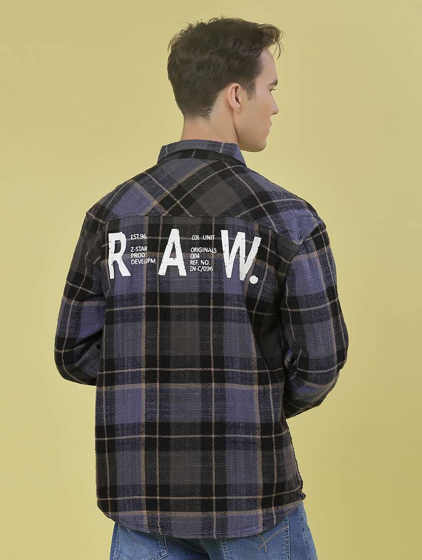 men checkered long sleeve regular fit casual shirt - 21994805 -  Standard Image - 3