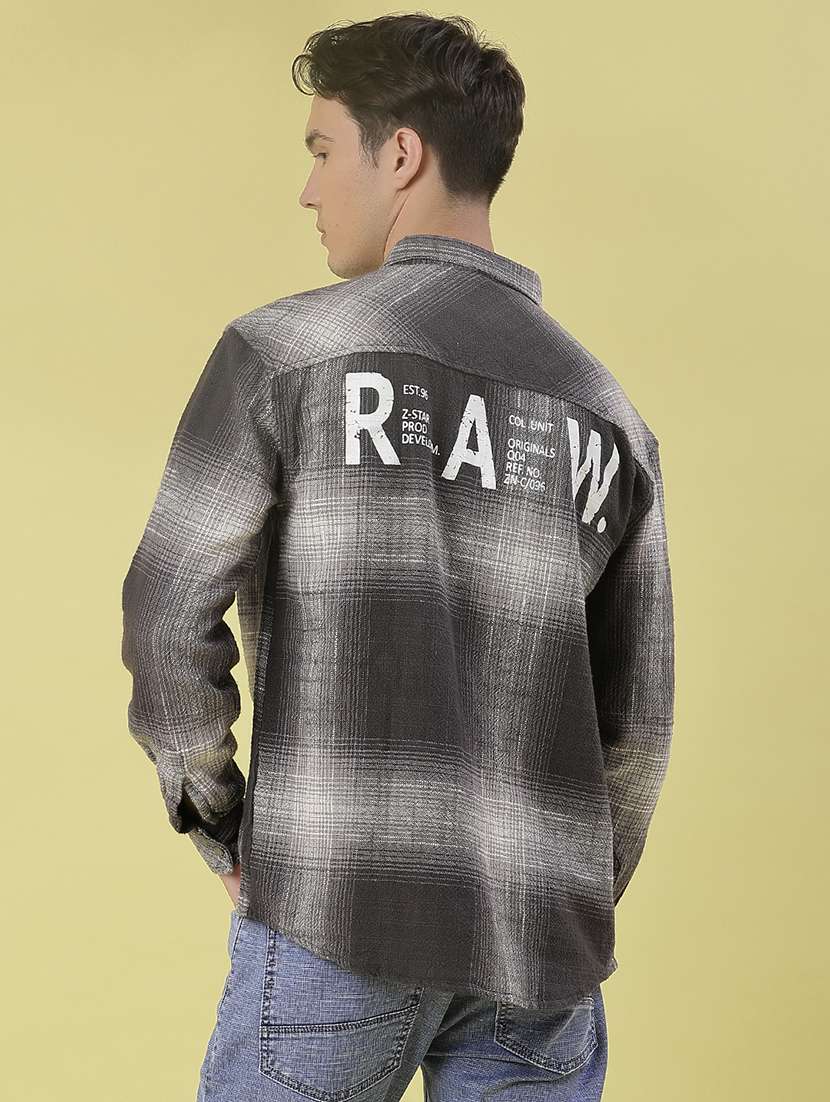 men checkered long sleeve regular fit casual shirt - 21994807 -  Standard Image - 3