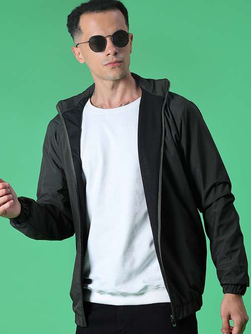 men solid long sleeve casual jacket - 21994833 -  Standard Image - 0
