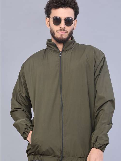 men solid long sleeve regualr fit casual jacket - 21994834 -  Standard Image - 0