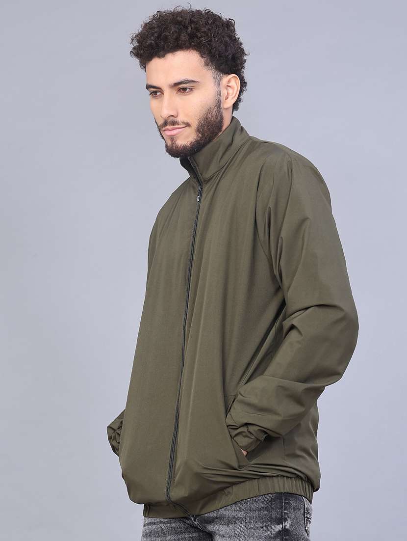 men solid long sleeve regualr fit casual jacket - 21994834 -  Standard Image - 3