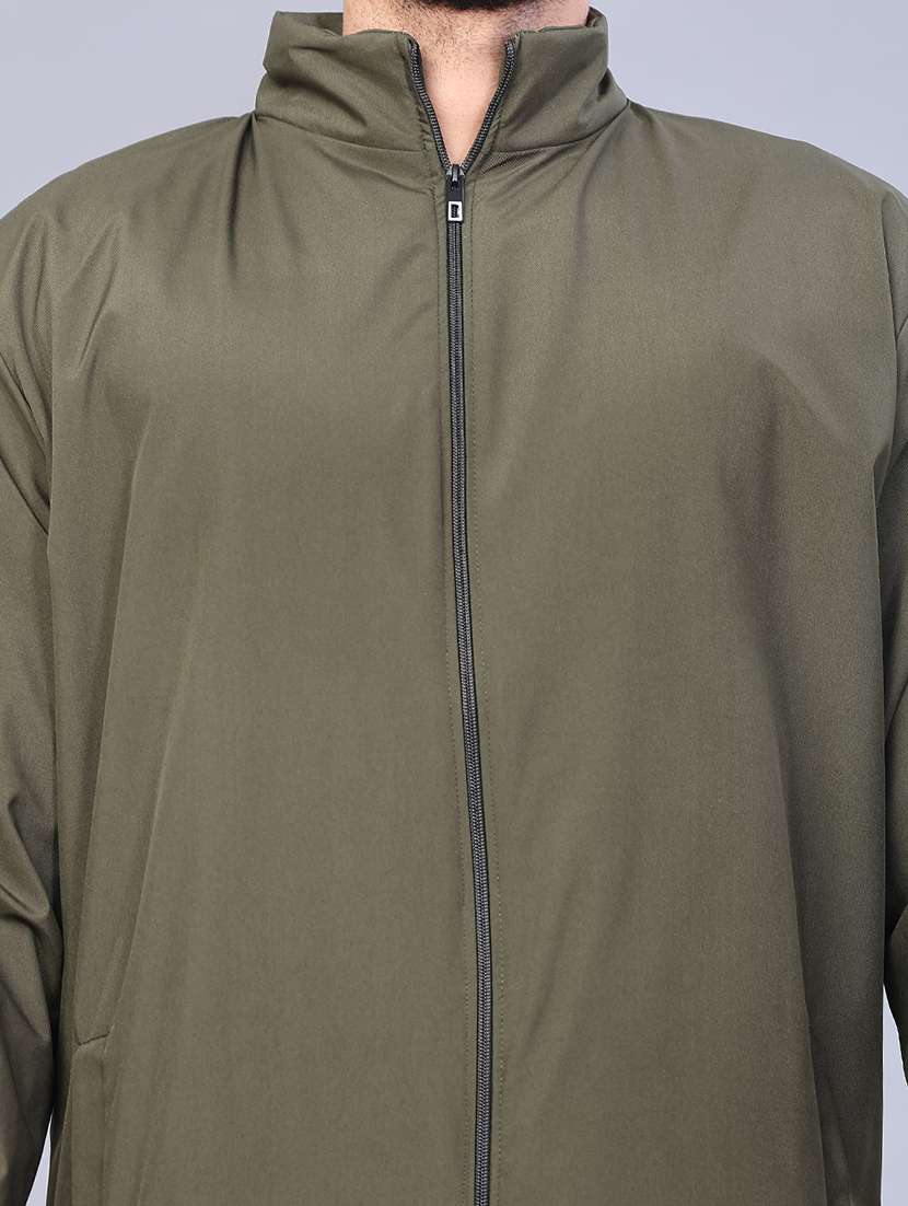 men solid long sleeve regualr fit casual jacket - 21994834 -  Standard Image - 5