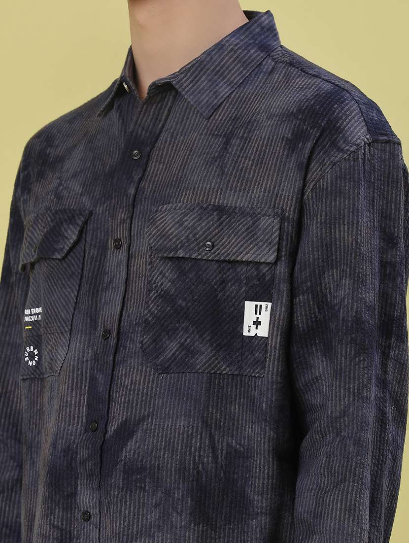 men printed long sleeve regular fit casual shirt - 21994836 -  Standard Image - 5