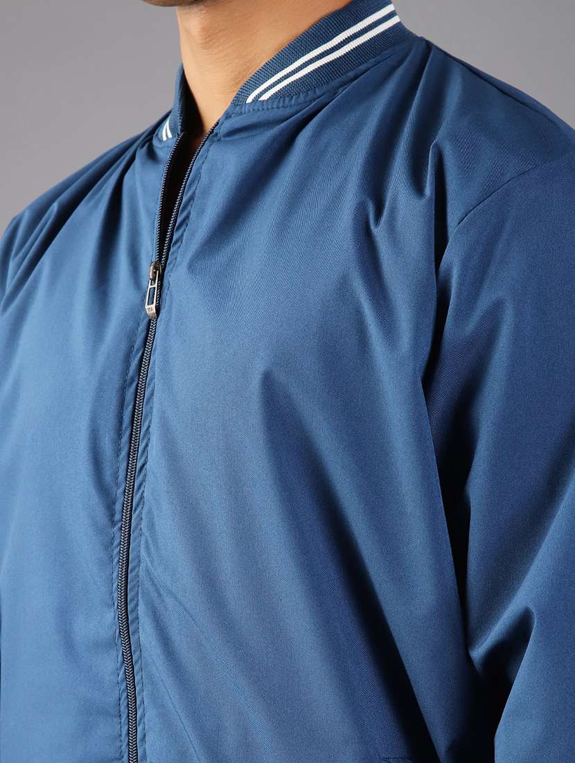 men solid long sleeve casual jacket - 21994921 -  Standard Image - 3