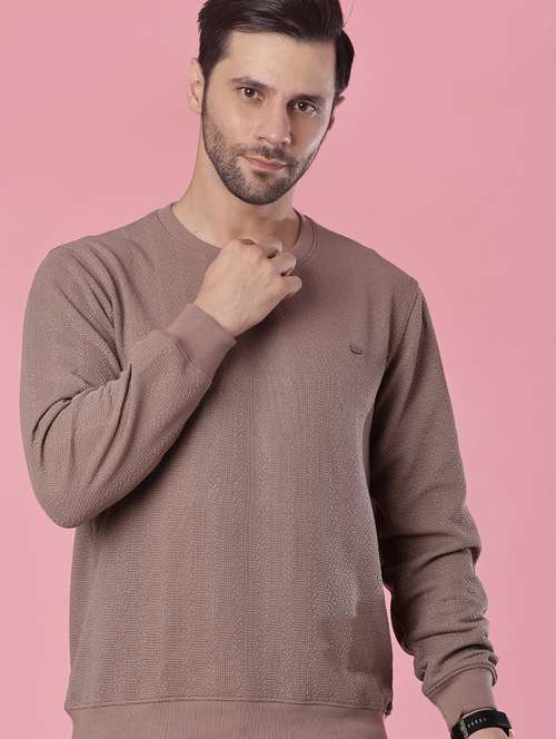 men self design long sleeve regular fit pullover  - 21994944 -  Standard Image - 0