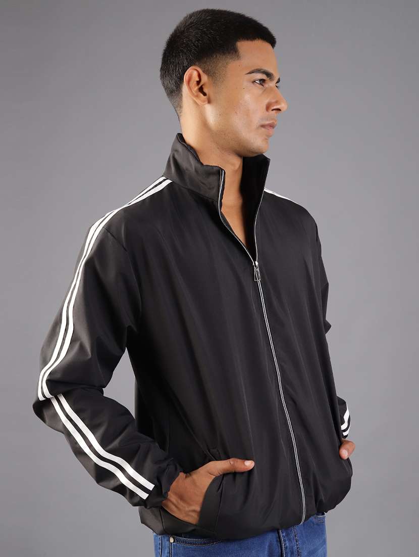 men taped long sleeve casual jacket - 21994976 -  Standard Image - 5