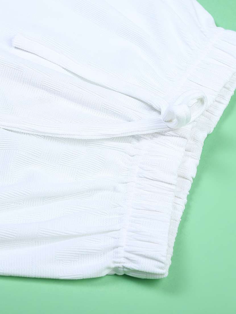 girls solid mid rise straight palazzo - 21995007 -  Standard Image - 3