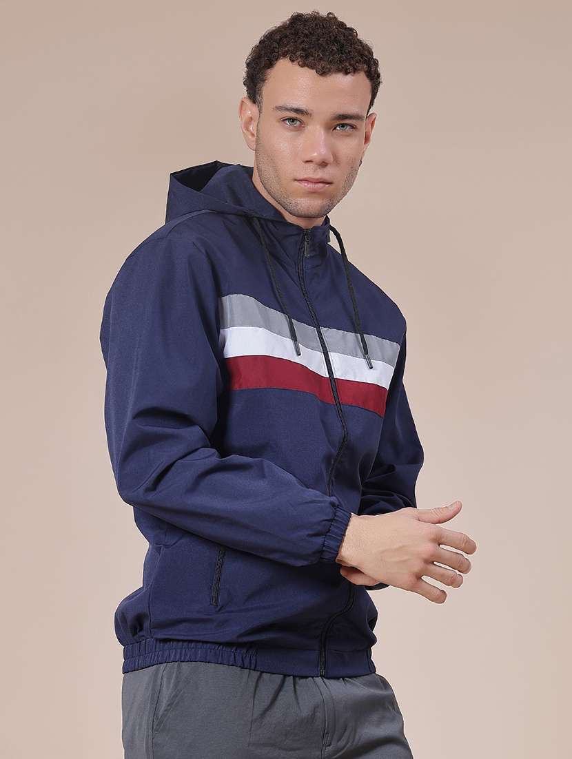 men striped long sleeve casual jacket - 21995038 -  Standard Image - 5