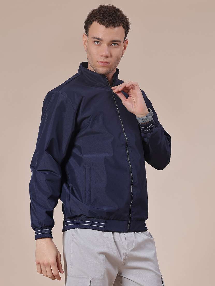 men solid long sleeve casual jacket - 21995039 -  Standard Image - 5