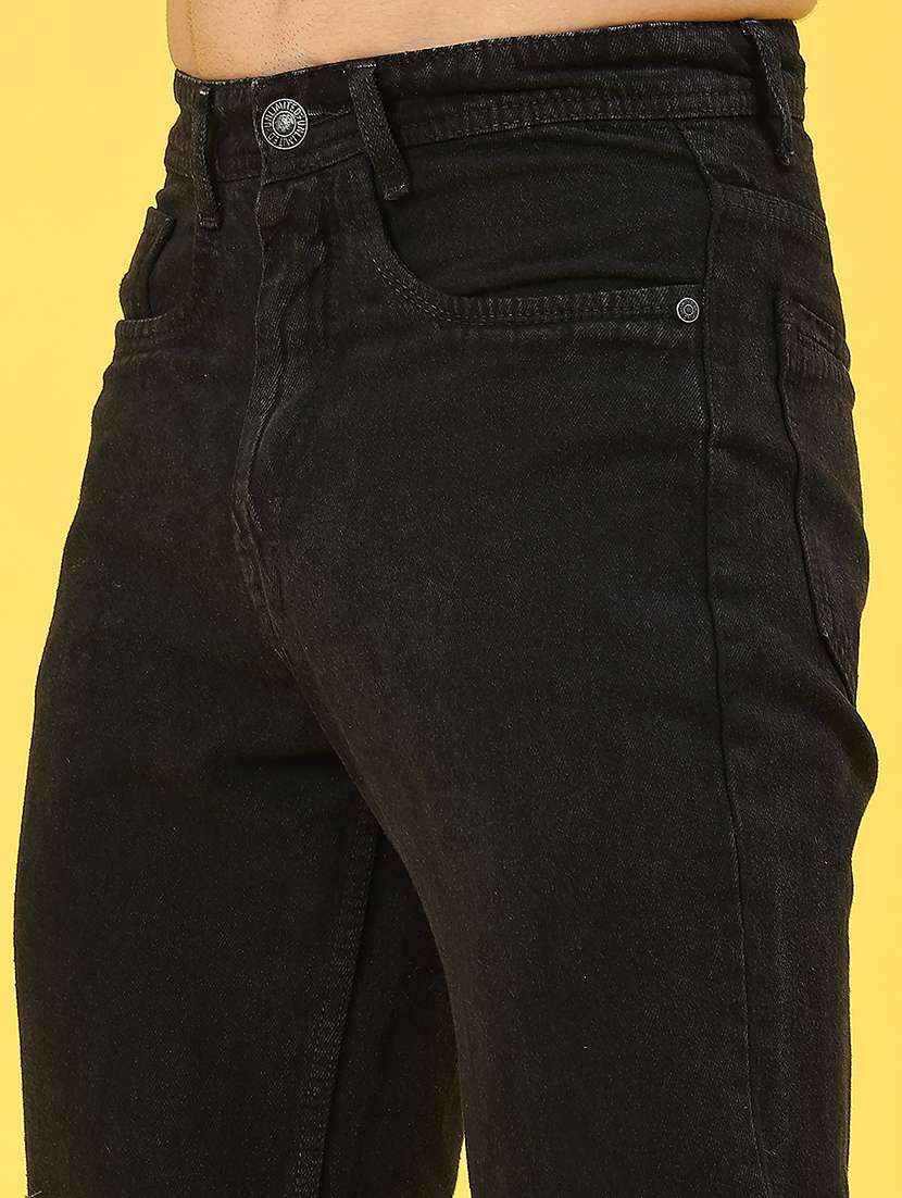 men solid mid rise slim fit jeans - 21995084 -  Standard Image - 5