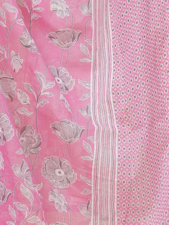 women floral printed three quarter sleeve kurta pant with dupatta set - 21995104 -  Standard Image - 5