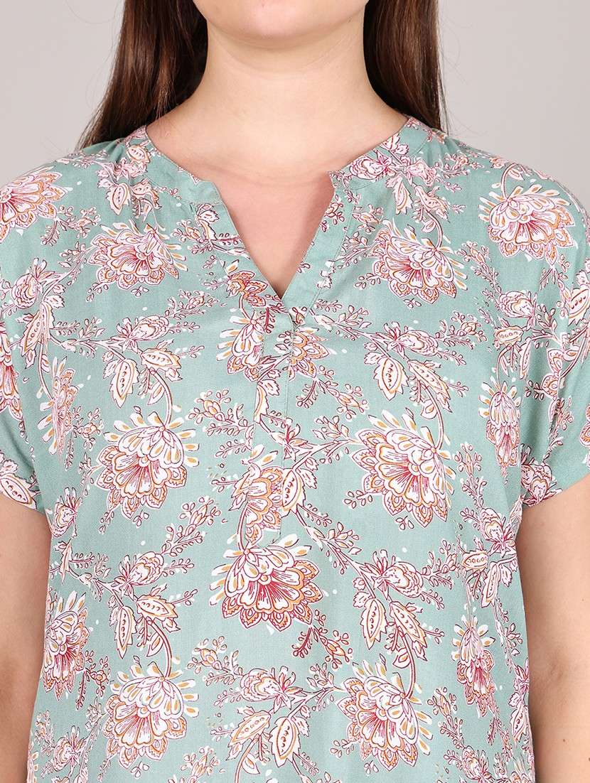 women printed nightwear pyjama set - 21995904 -  Standard Image - 5