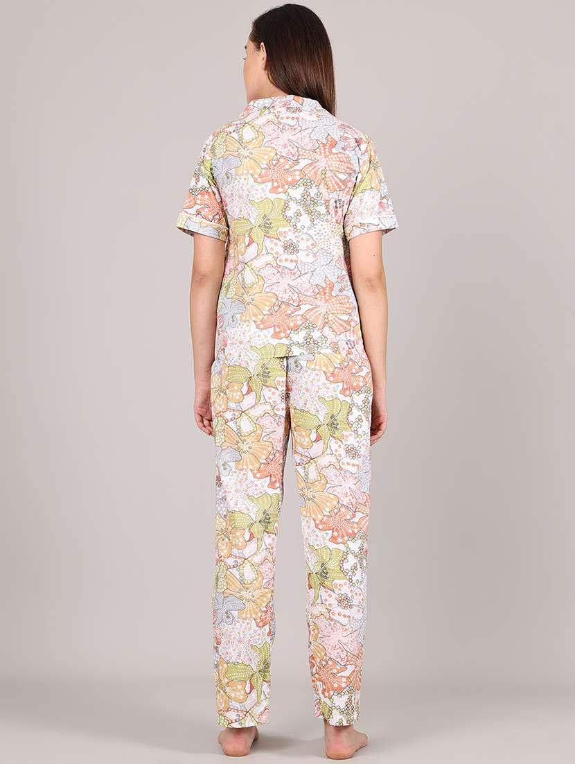 women printed nightwear pyjama set - 21995905 -  Standard Image - 3