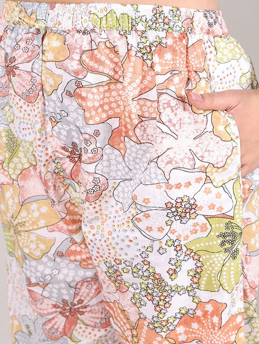 women printed nightwear pyjama set - 21995905 -  Standard Image - 5