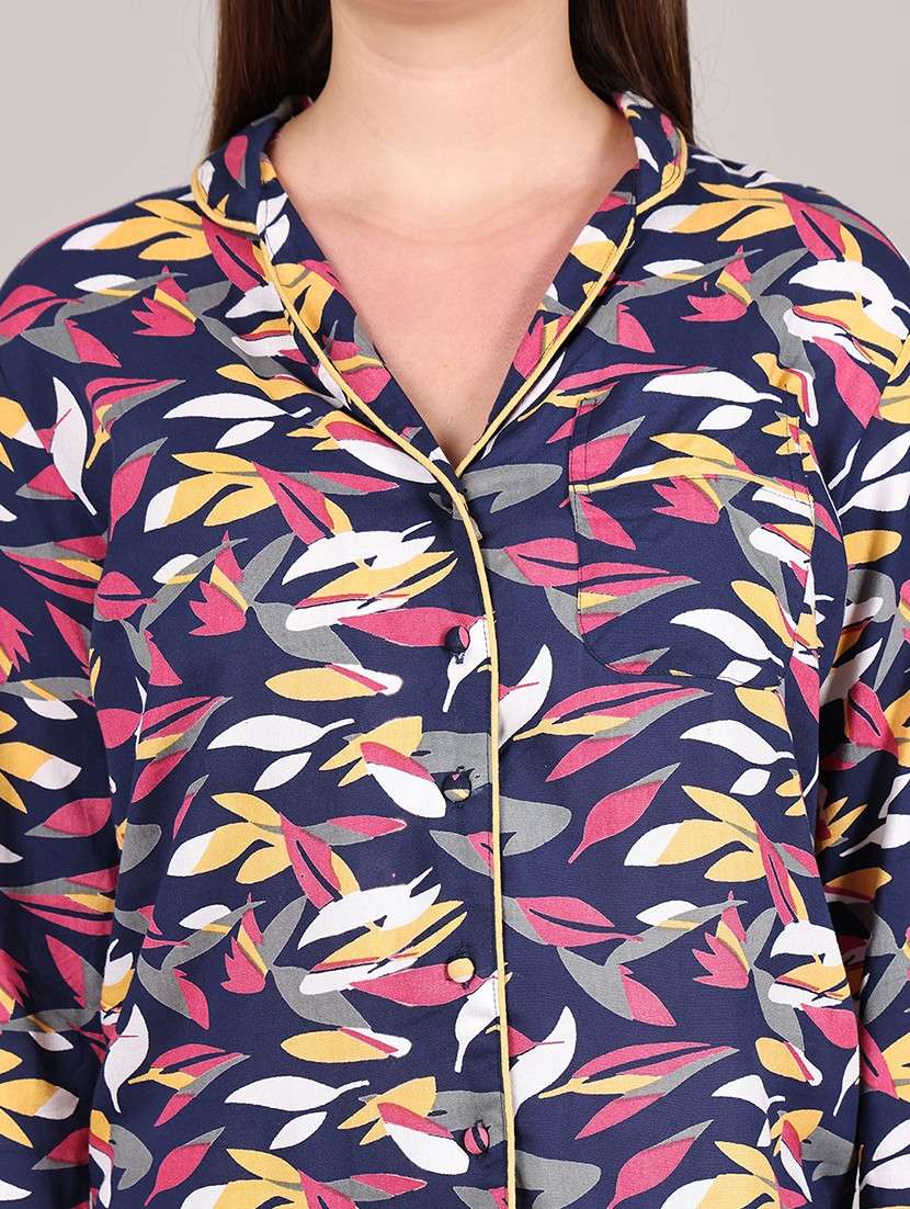 women printed nightwear pyjama set - 21995909 -  Standard Image - 5