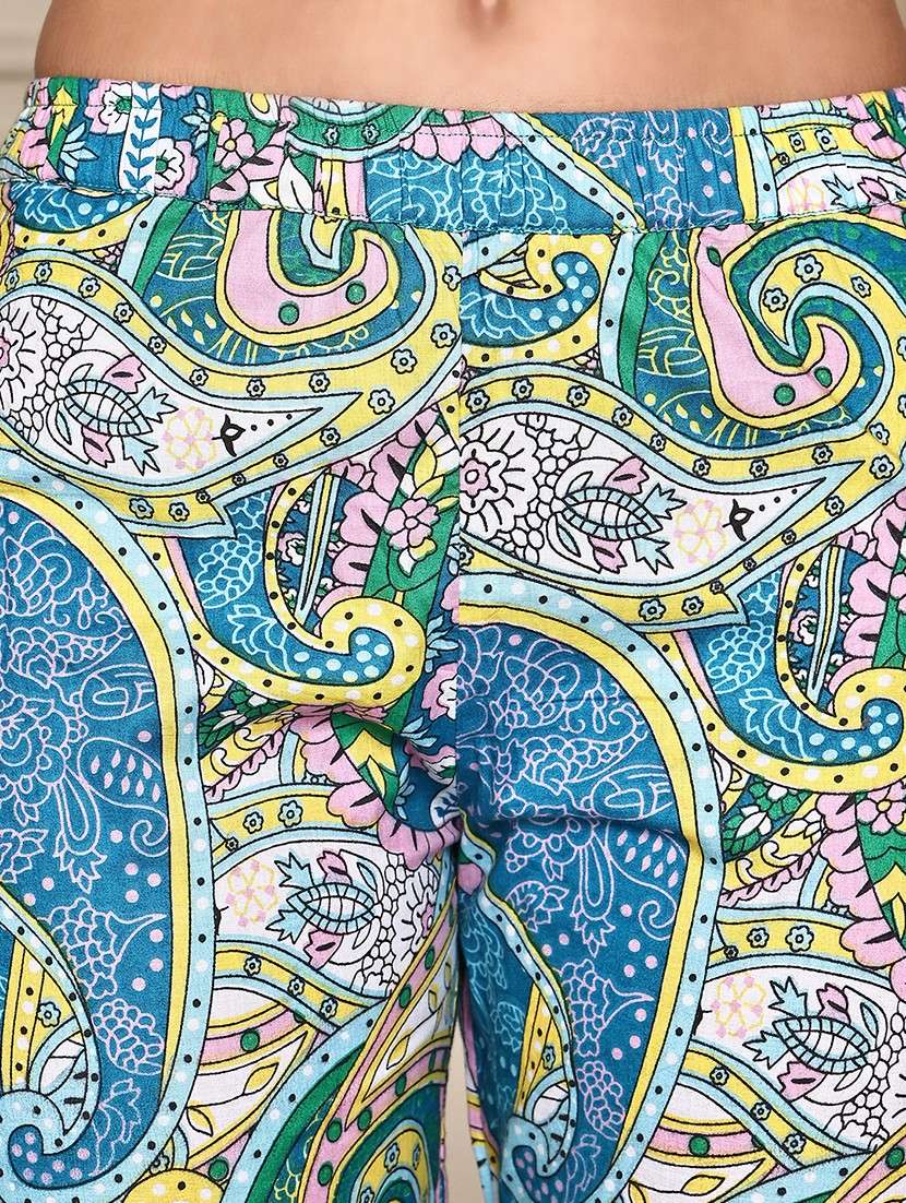 women printed nightwear pyjama set - 21995911 -  Standard Image - 5