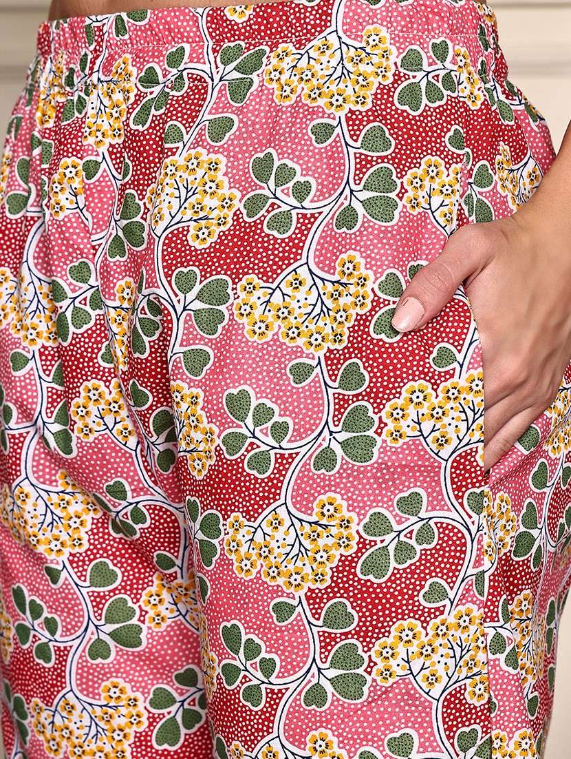 women printed nightwear pyjama set - 21995912 -  Standard Image - 5