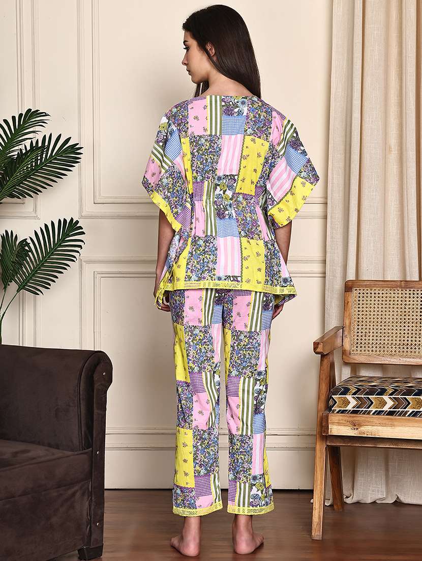 women printed nightwear pyjama set - 21995916 -  Standard Image - 3