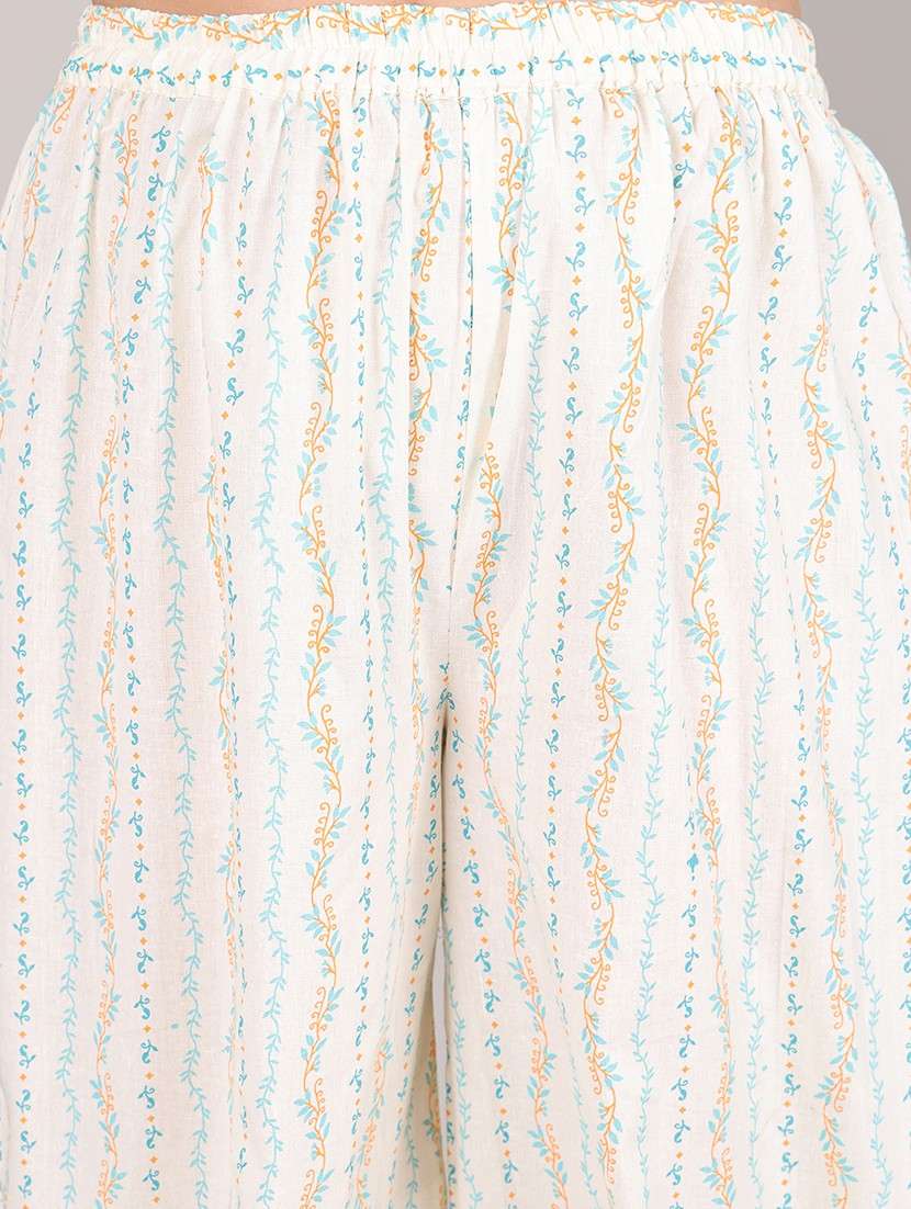 women floral three quarter sleeve kurta salwar set - 21995921 -  Standard Image - 5