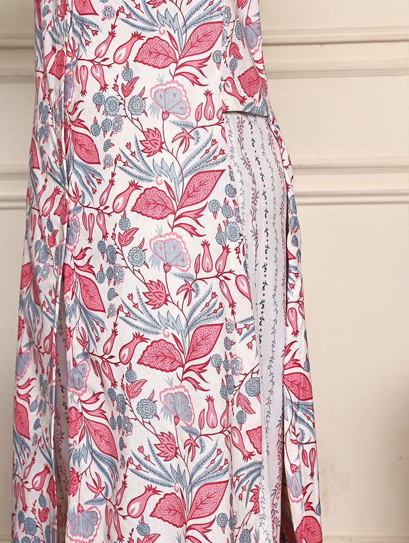 women floral printed long sleeve kurta pant set - 21995926 -  Standard Image - 5
