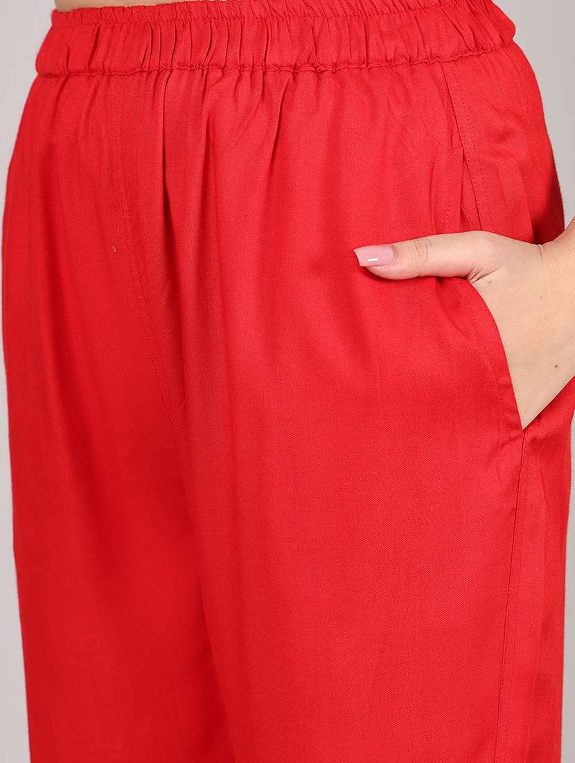 women printed three quarter sleeve kurta pant set - 21995932 -  Standard Image - 5