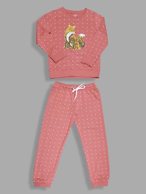 girls printed active wear co-ord set - 21996365 -  Standard Image - 0