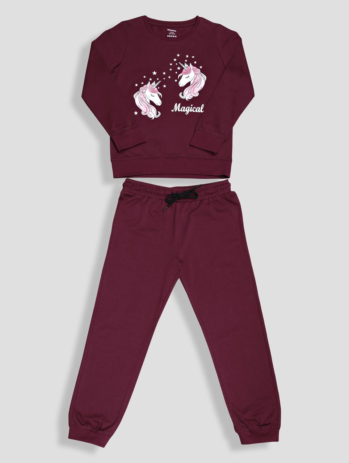 girls printed active wear co-ord set - 21996366 -  Zoom Image - 0