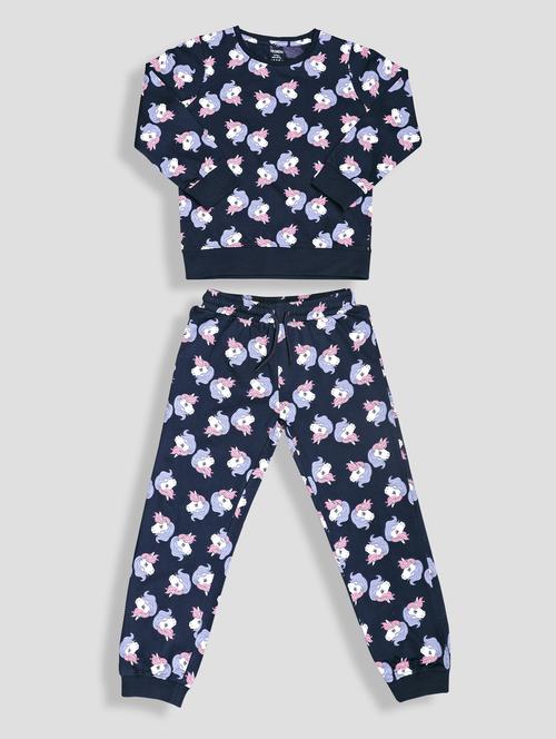 girls printed active wear co-ord set - 21996367 - Standard Image - 0