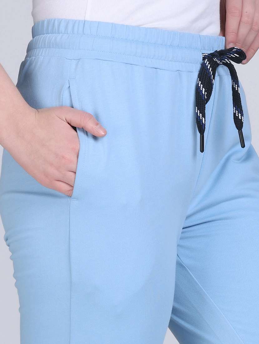women solid mid rise jogger - 21996393 -  Standard Image - 5