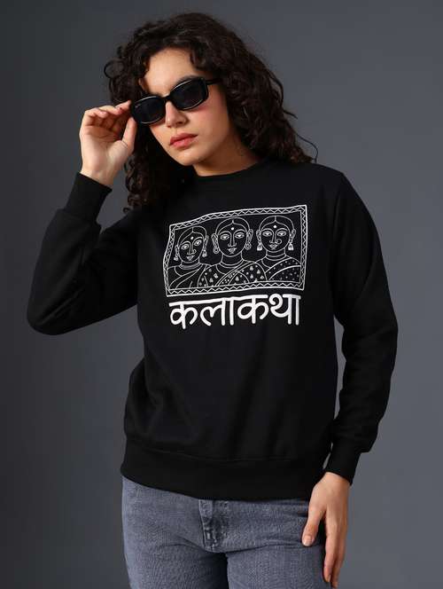 women printed long sleeve sweatshirt - 21996429 -  Standard Image - 0