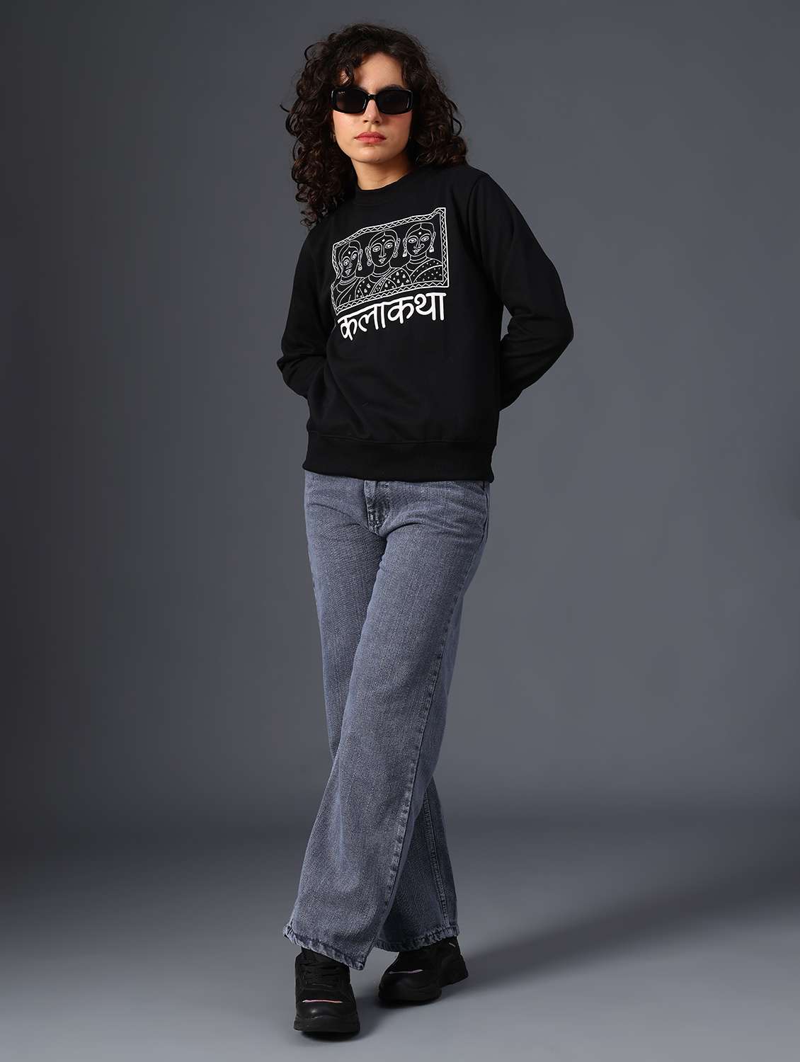 women printed long sleeve sweatshirt - 21996429 -  Standard Image - 5