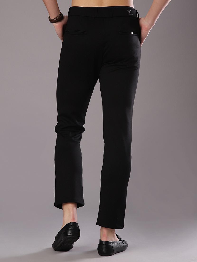 men solid mid rise straight fit chinos - 21996441 - Standard Image - 3