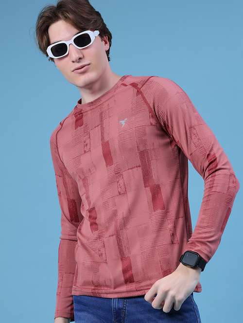 men printed round neck long sleeve t-shirt - 21996454 -  Standard Image - 0