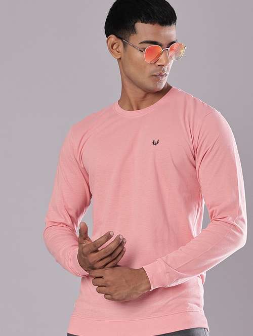 men solid long sleeve slim fit t-shirt - 21996645 -  Standard Image - 0