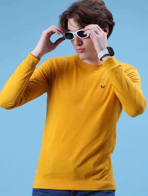 men solid long sleeve slim fit t-shirt - 21996646 - Standard Image - 0