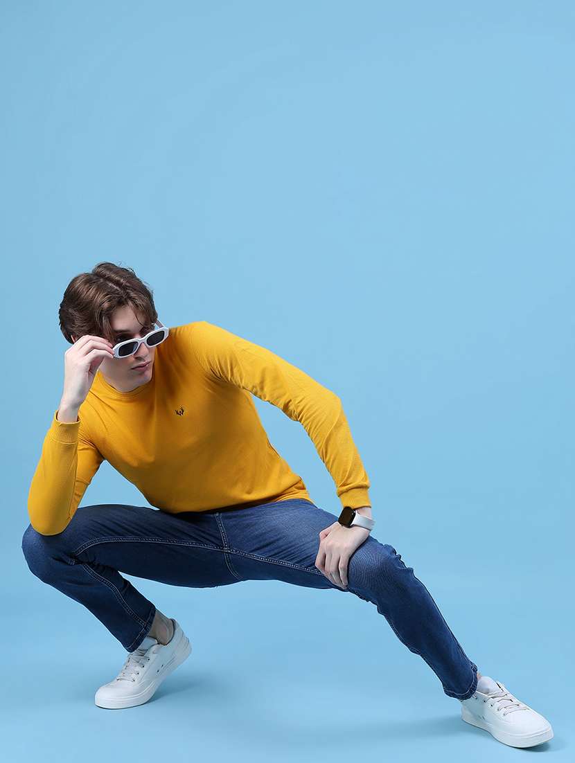 men solid long sleeve slim fit t-shirt - 21996646 - Standard Image - 3