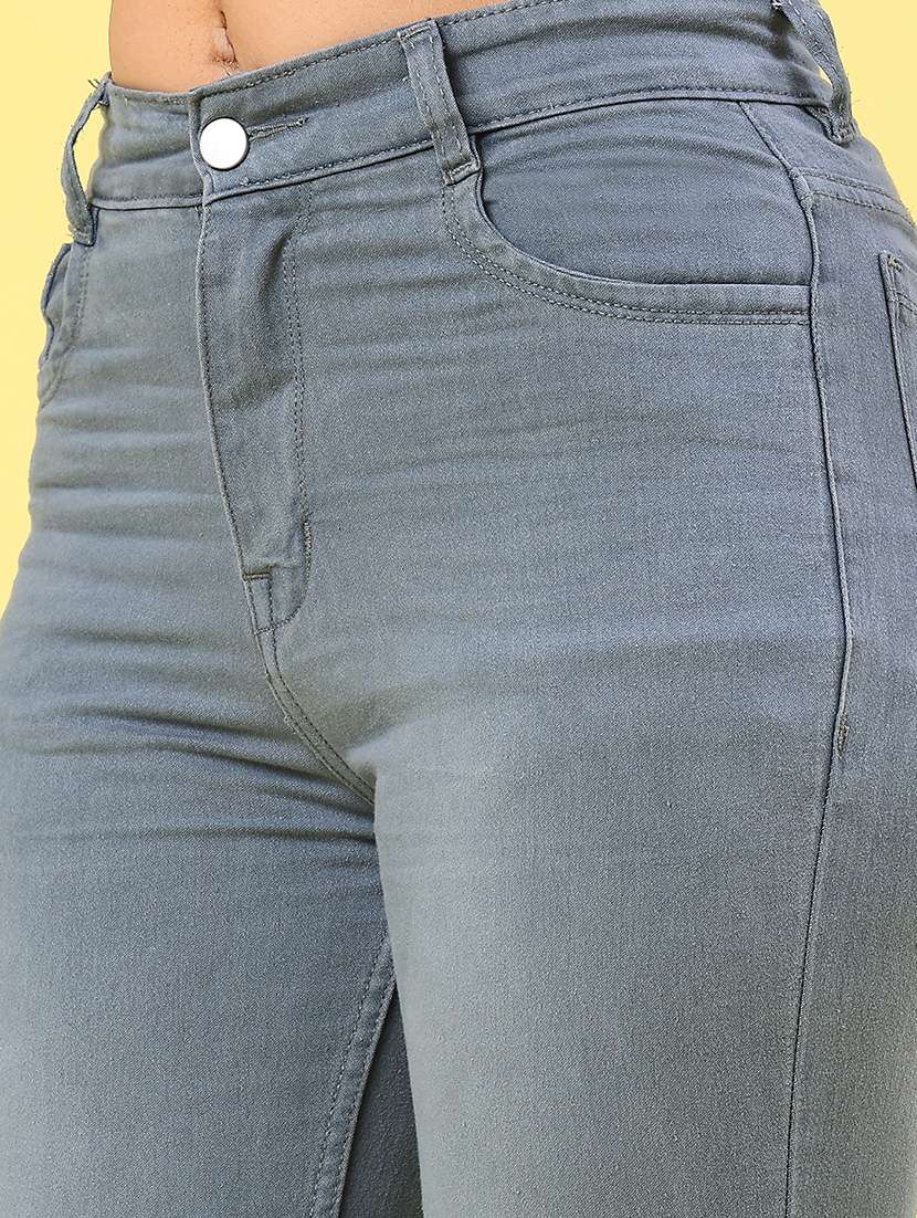 women solid mid rise slim jean - 21996671 -  Standard Image - 5