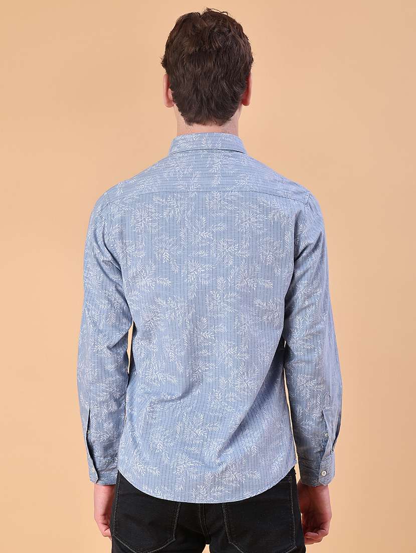 men printed long sleeve regular fit shirt - 21996681 -  Standard Image - 3