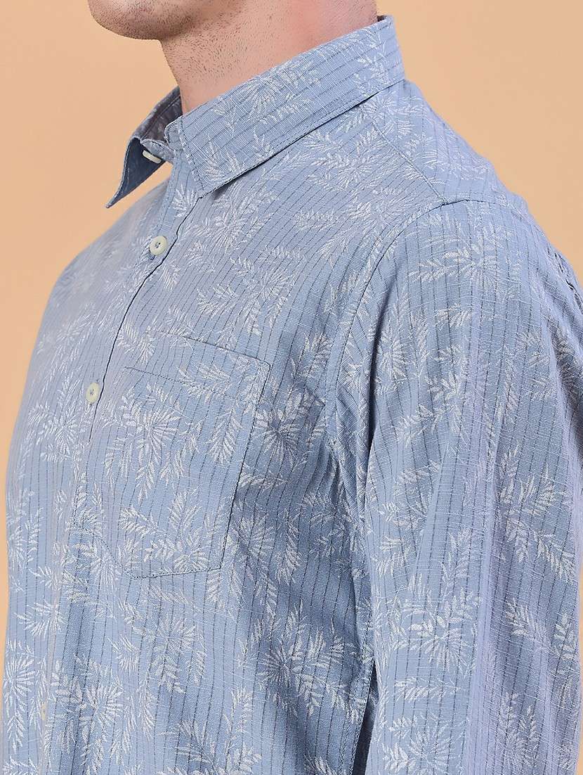 men printed long sleeve regular fit shirt - 21996681 -  Standard Image - 5