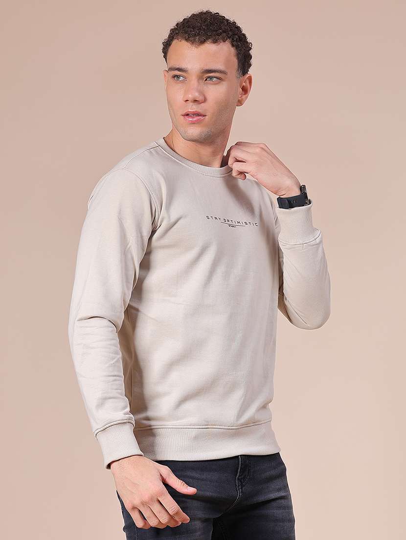 men typographic long sleeve regular fit sweatshirt - 21996725 -  Standard Image - 5