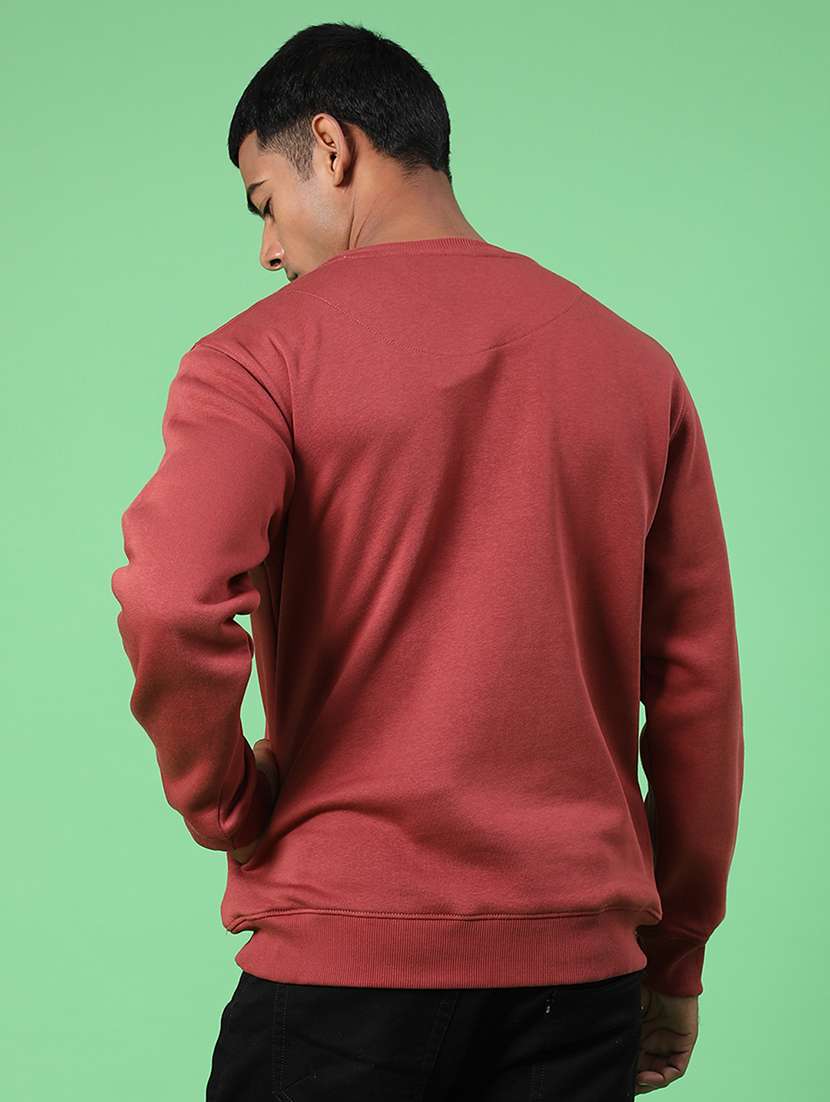 Beige Cotton Front Print Sweatshirt - 21996734 -  Standard Image - 3