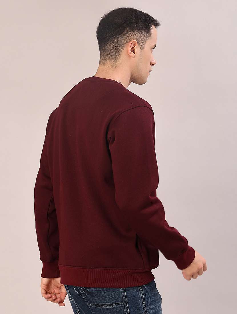 purple cotton front print sweatshirt - 21996738 -  Standard Image - 3