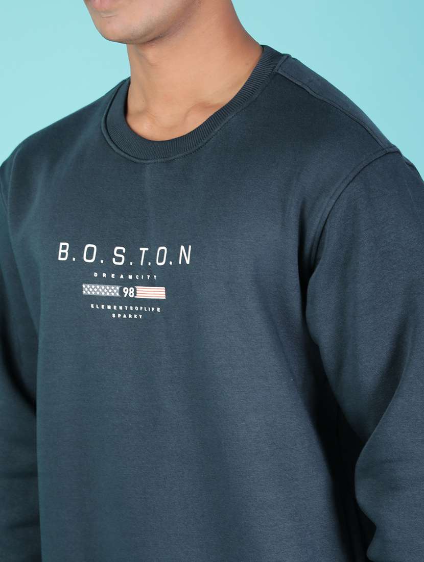 men typographic long sleeve regular fit sweatshirt - 21996746 -  Standard Image - 3