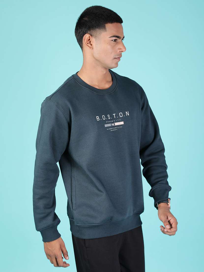 men typographic long sleeve regular fit sweatshirt - 21996746 -  Standard Image - 5