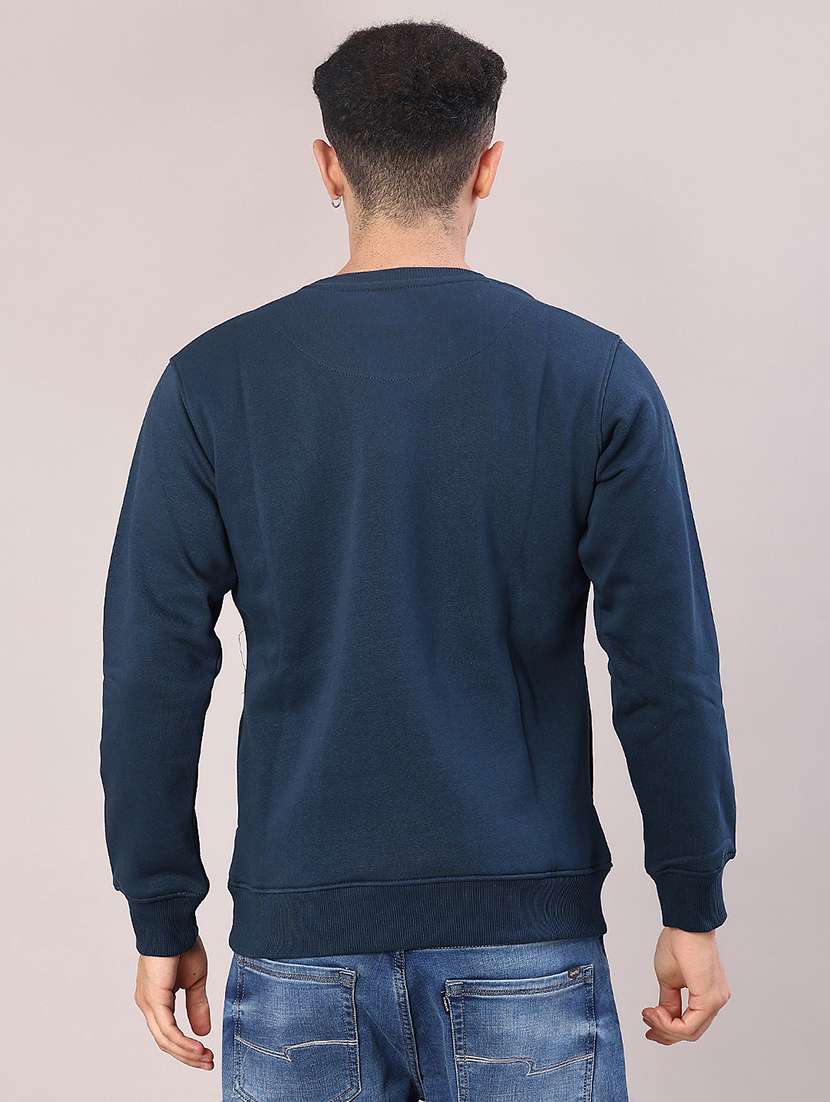 blue cotton front print sweatshirt - 21996747 -  Standard Image - 3