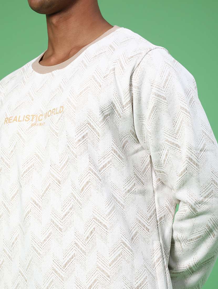 Men Printed Long Sleeve Regular Fit Sweatshirt - 21996749 -  Standard Image - 5