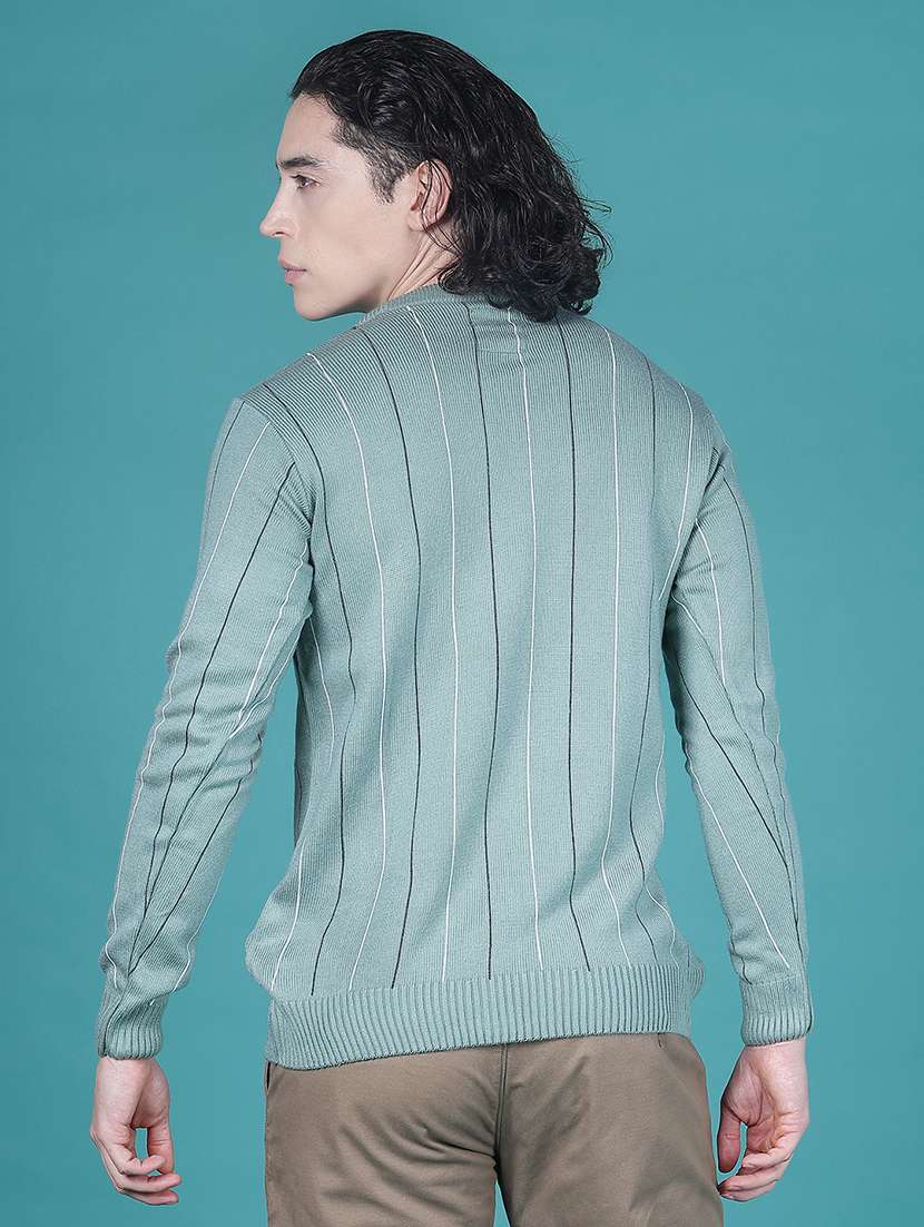 men striped long sleeve regular fit pullover - 21996799 -  Standard Image - 3