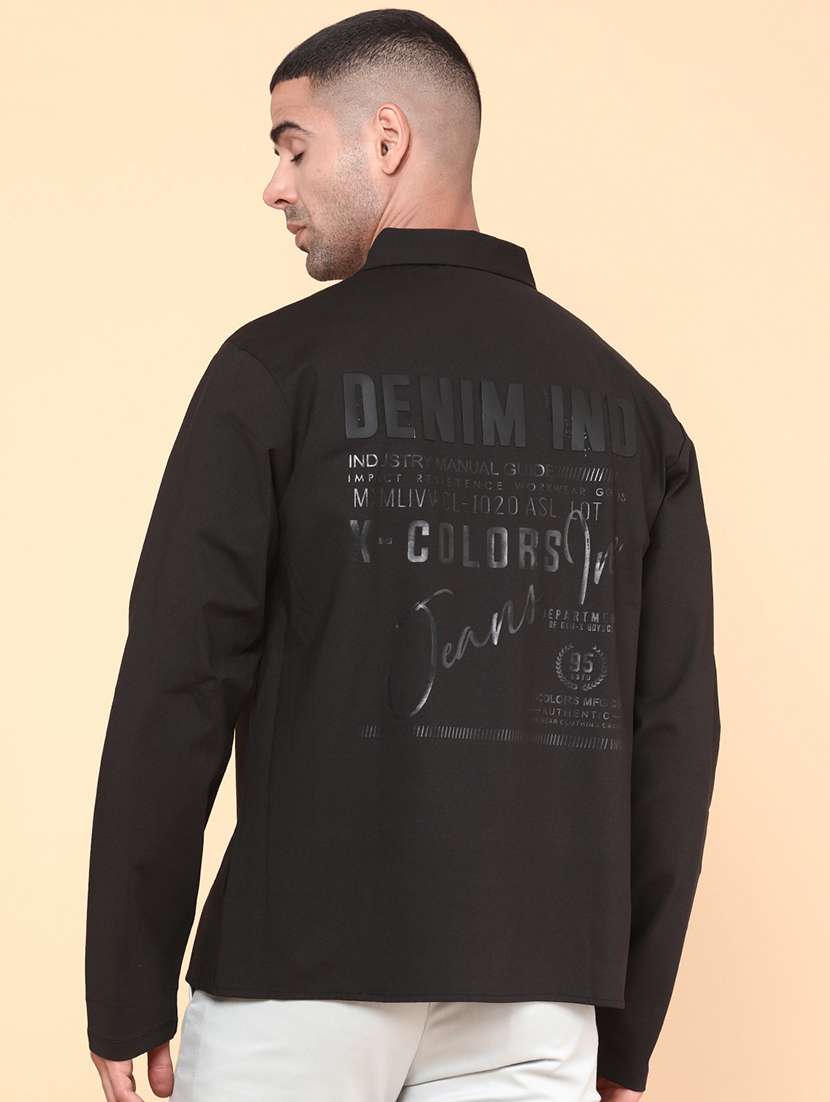 men black cotton casual shirt - 21996837 -  Standard Image - 3
