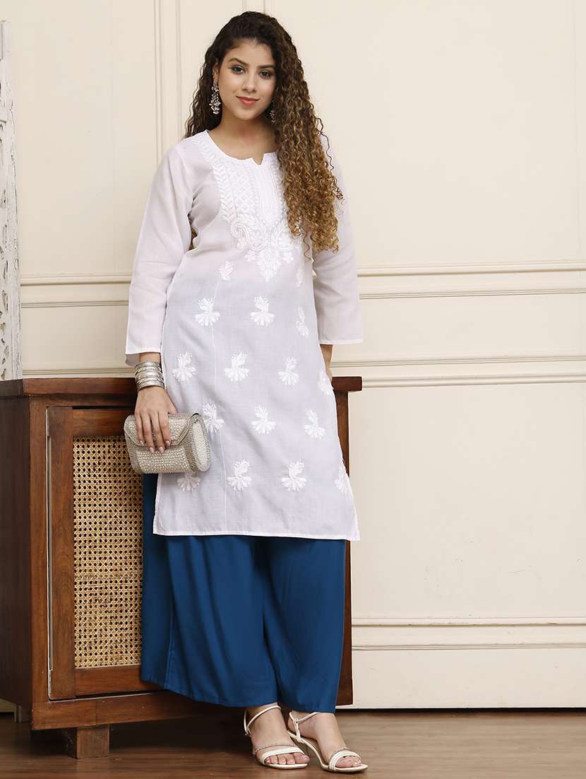 women pack of 2 solid flared palazzo - 21996879 -  Standard Image - 3